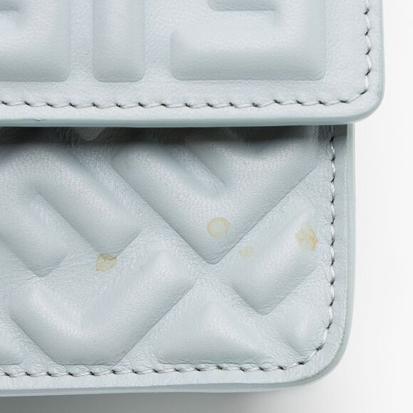 Fendi Embossed Leather FF Baguette Wallet on Chain - Picture 14 of 14